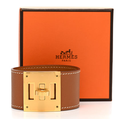 Hermes Swift Kelly Dog Bracelet T3 Gold 6 of 6