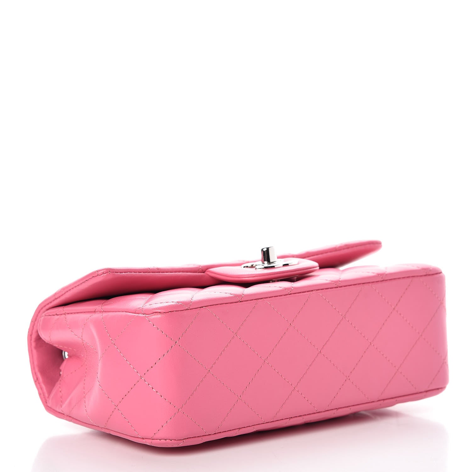 Chanel Lambskin Quilted Mini Rectangular Flap Pink 4 of 8