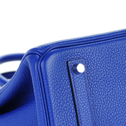 Hermes Taurillon Clemence Birkin 35 Bleu Electrique 8 of 27
