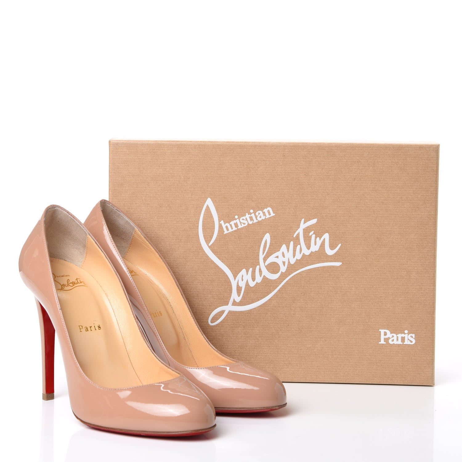 Christian Louboutin Patent Fifille 100 Pumps 39 Nude 10 of 10