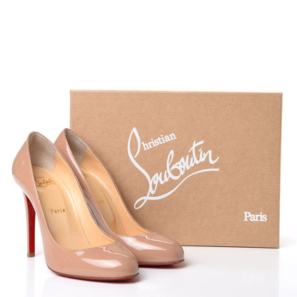 Christian Louboutin Patent Fifille 100 Pumps 39 Nude 10 of 10
