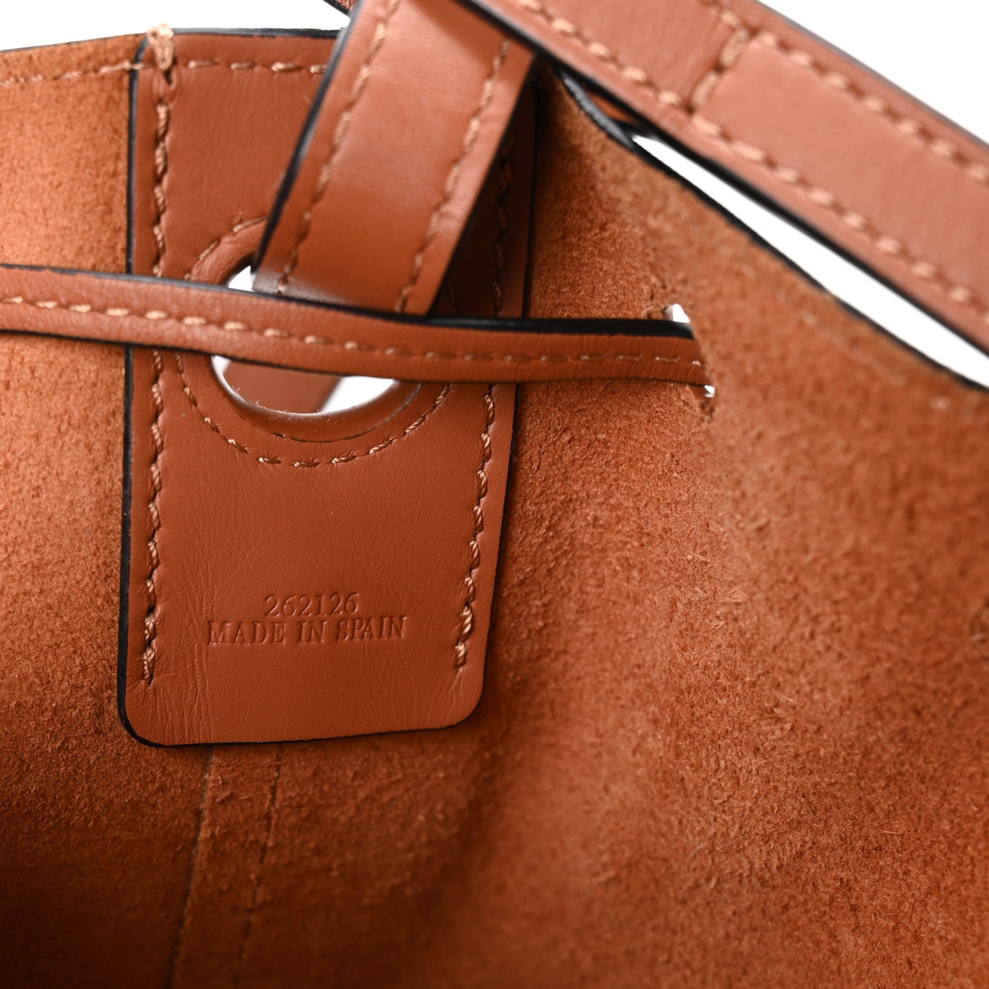 Calfskin Mini Balloon Bucket Bag Tan