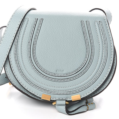 Chloe Calfskin Mini Marcie Round Crossbody Bag Faded Blue 6 of 8
