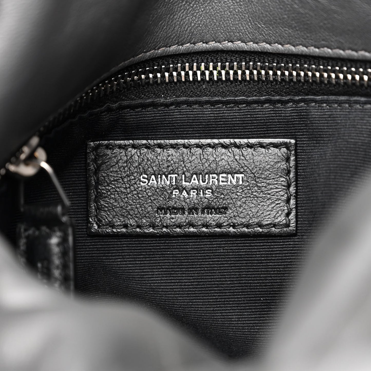 Lambskin Quilted Small Loulou Puffer Monogram Chain Satchel Concrete