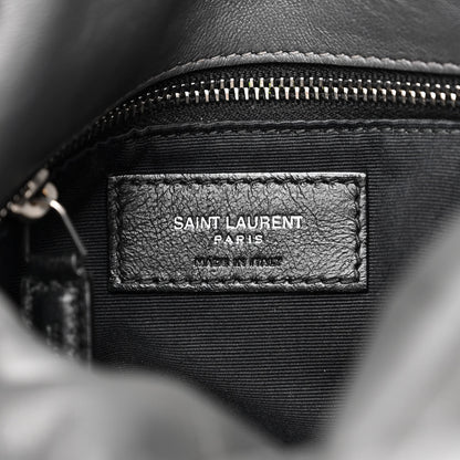 Saint Laurent Lambskin Quilted Small Loulou Puffer Monogram Chain Satchel Concrete 6 of 16