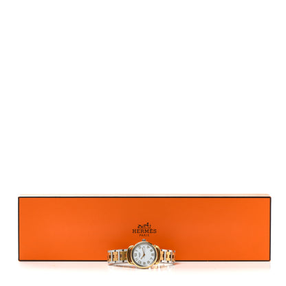 Hermes Stainless Steel 24mm Clipper Quartz Watch Gold 5 of 5