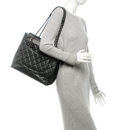 Chanel Lambskin Quilted Trendy CC Shopping Tote Grey 2 of 11