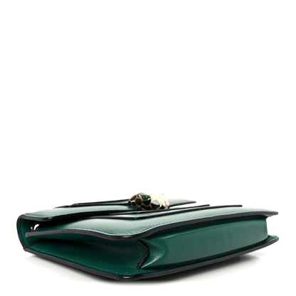 Bulgari Calfskin Small Serpenti Forever Snake Strap Crossbody Bag Emerald Green 4 of 11