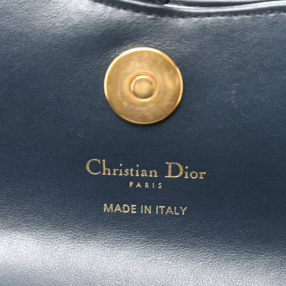 Christian Dior Oblique Smooth Calfskin Medium Saddle Pouch With Chain Blue 6 of 11