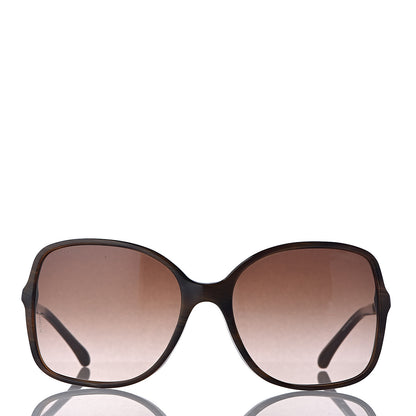 Chanel Acetate Metal Lambskin Chain Square Sunglasses 5210-Q Brown 2 of 8