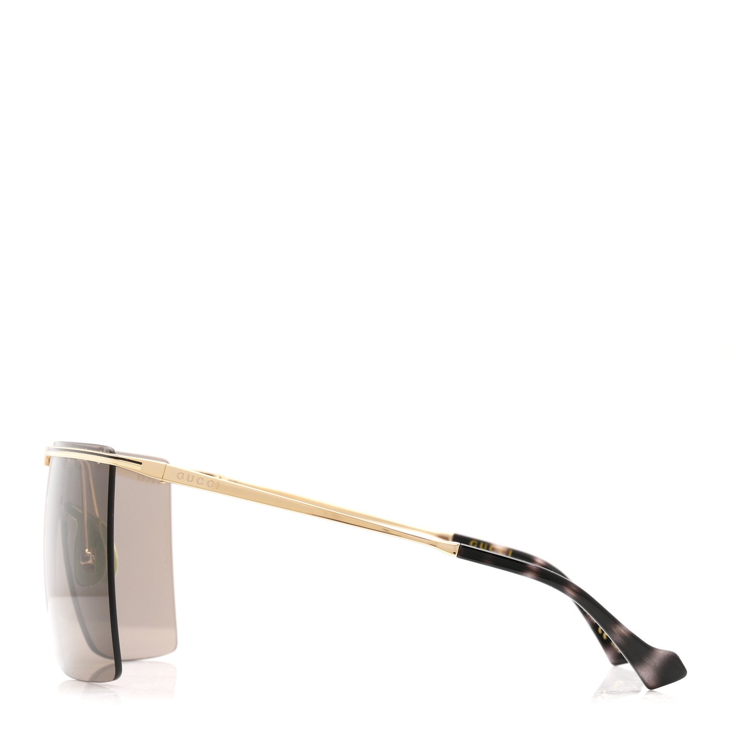 Metal Rimless Shield Sunglasses GG1096S