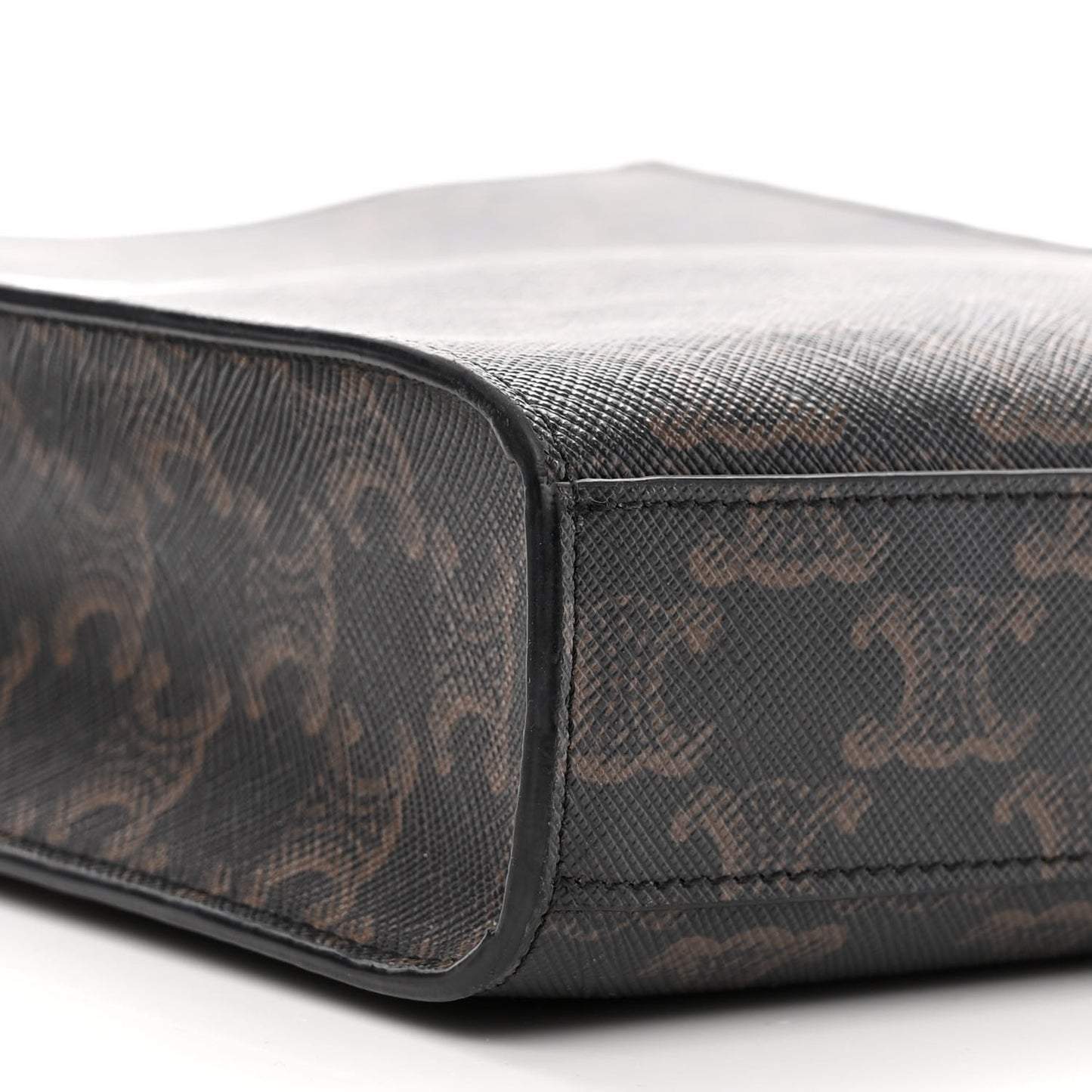 Triomphe Canvas Calfskin Mini Vertical Cabas Tan