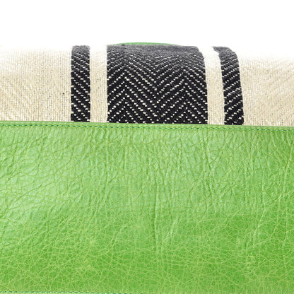 Balenciaga Agneau Linen Classic Hardware City Green 11 of 17
