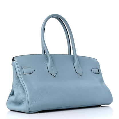 Hermes Togo JPG Shoulder Birkin II 42 Ciel 2 of 8
