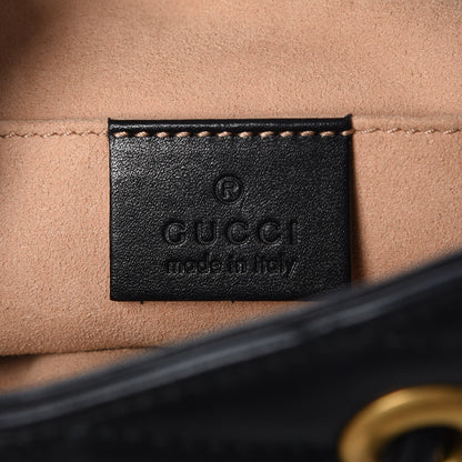 Gucci Calfskin Matelasse GG Marmont Flap Backpack Black 6 of 10