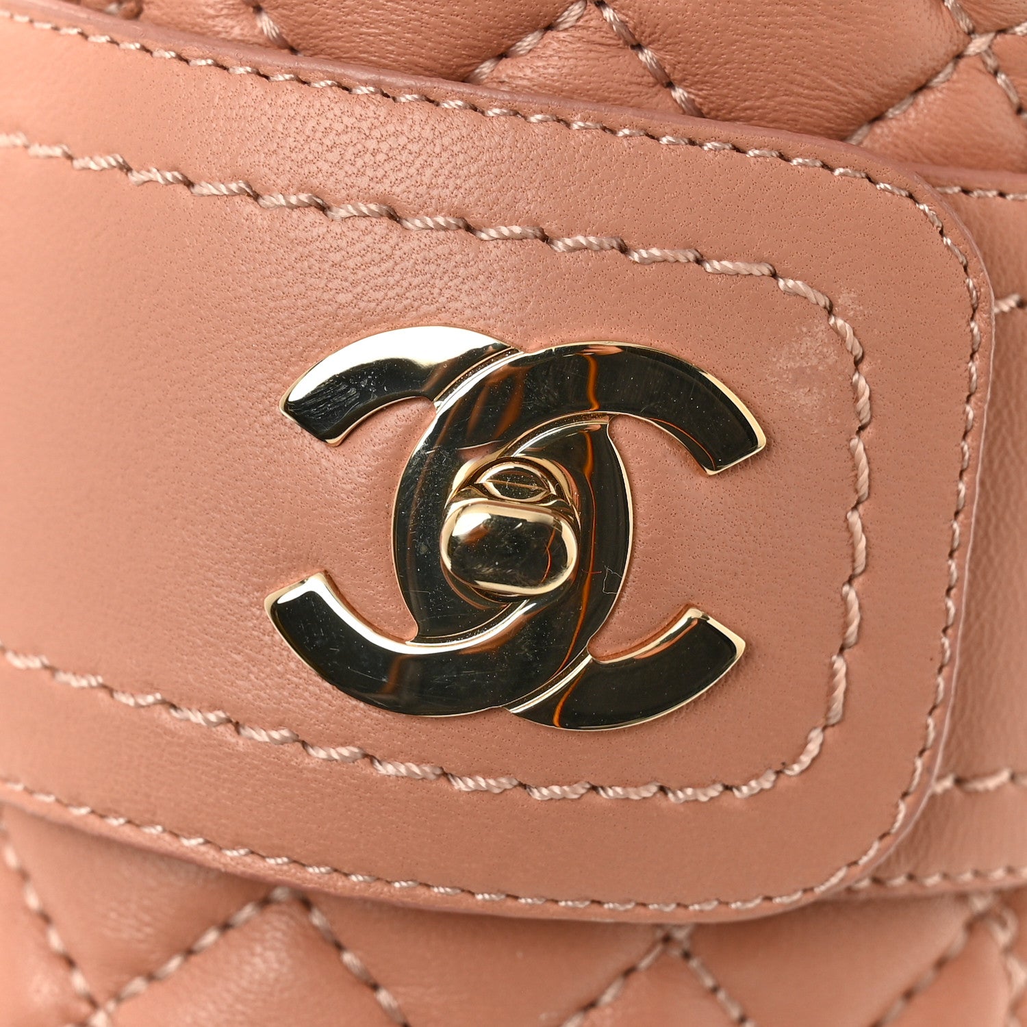 Chanel Lambskin Quilted CC Turnlock Loafers 35.5 Dark Pink 1825989