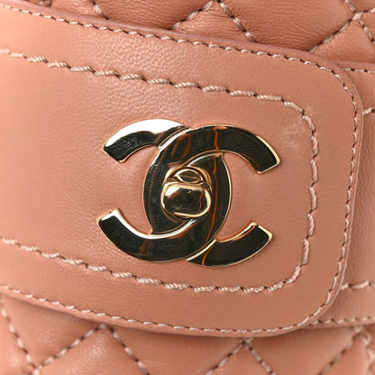 Chanel Lambskin Quilted CC Turnlock Loafers 35.5 Dark Pink 12 of 12
