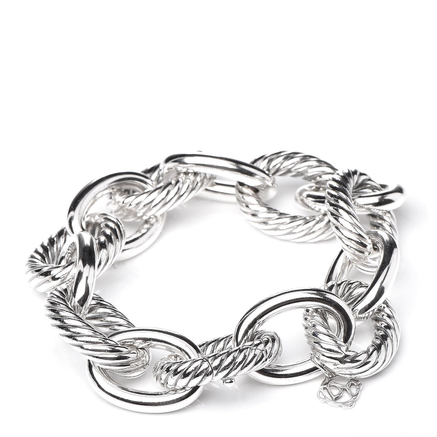 Sterling Silver 17mm Extra Large Oval Link Bracelet