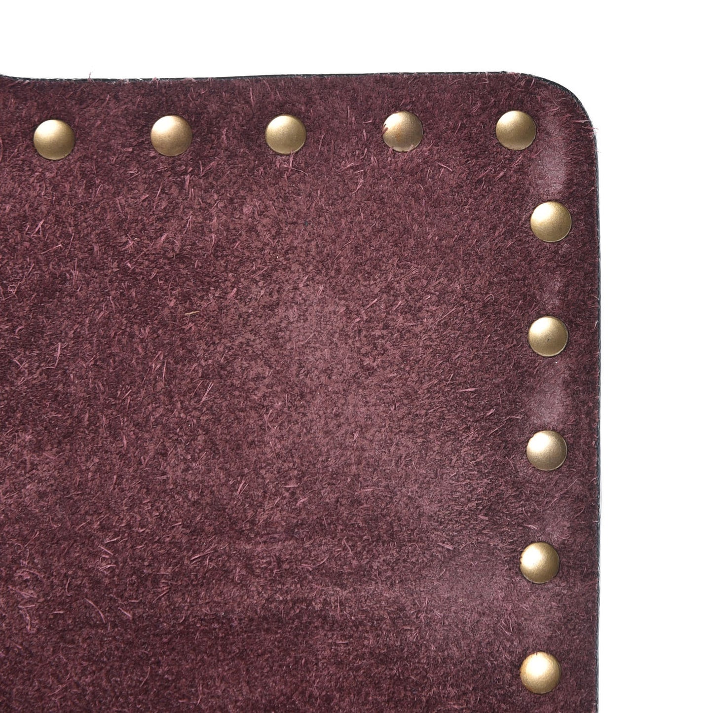 Pebbled Calfskin Medium Rockstud Rolling Flap Saddle Bag Rubin