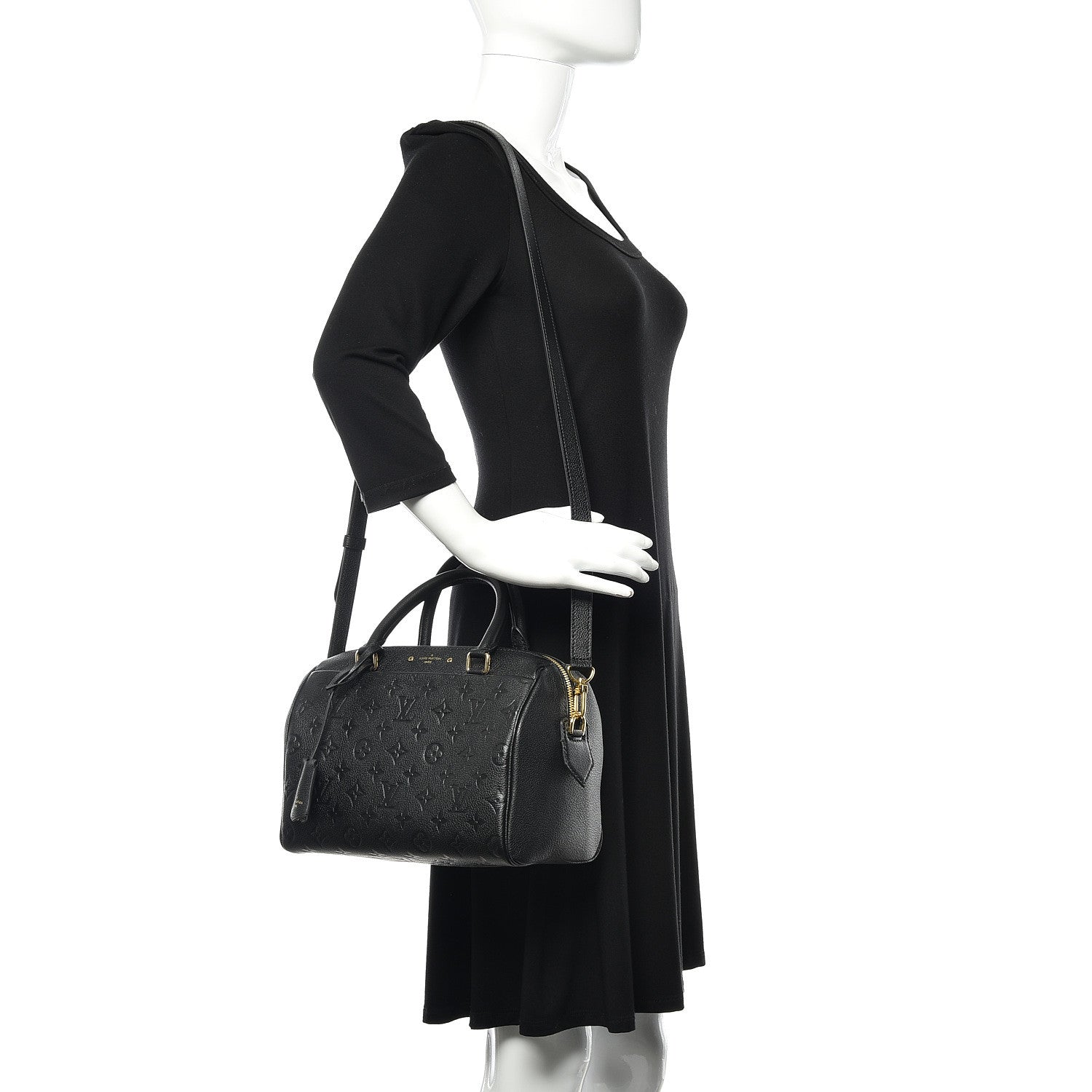 Louis Vuitton Empreinte Speedy Bandouliere 25 NM Black 2 of 10