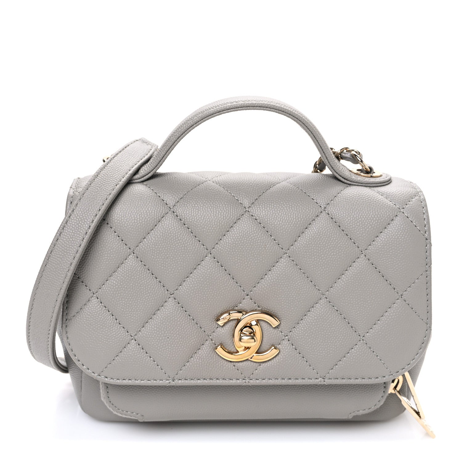 Chanel Caviar Quilted Small Business Affinity Flap Grey 1 of 11