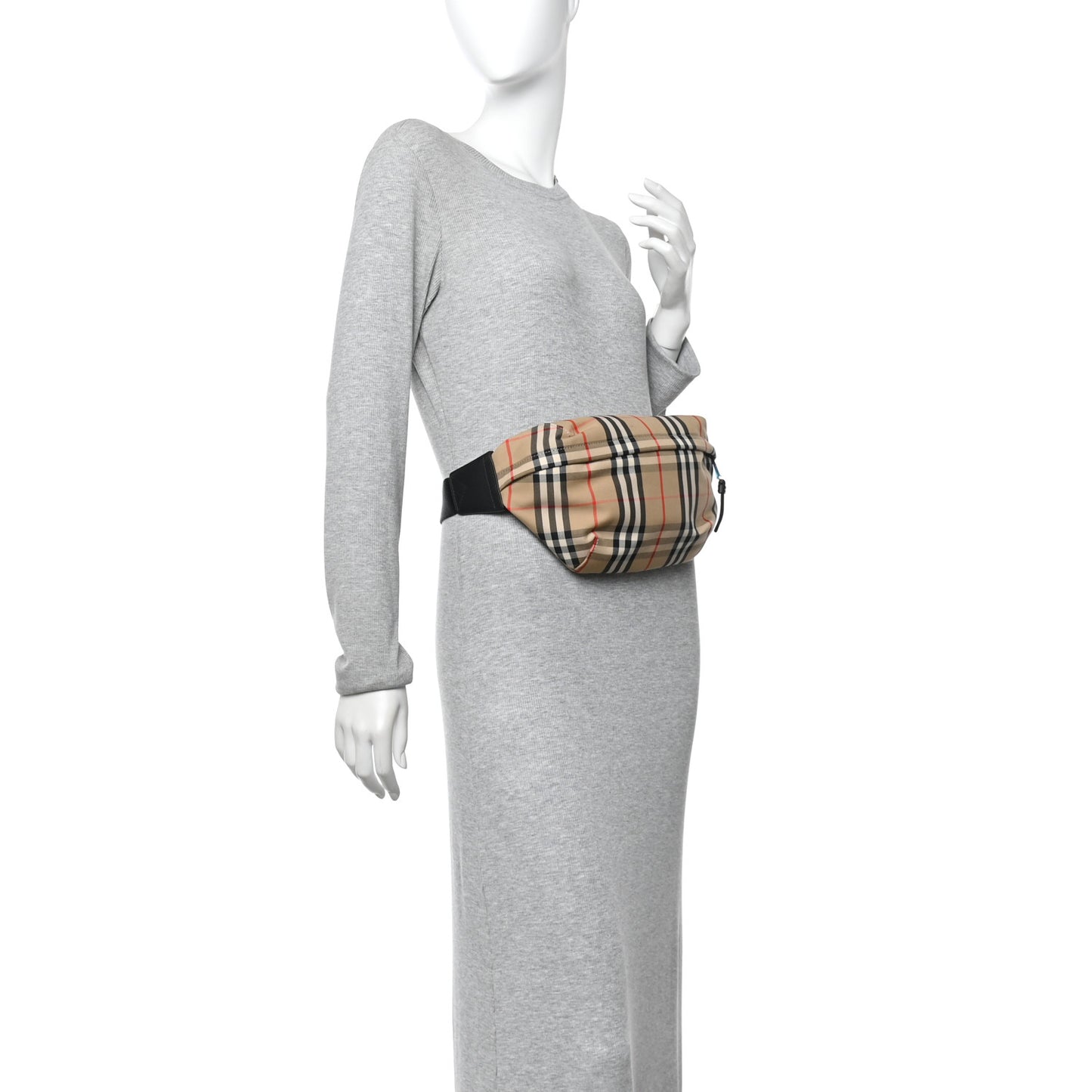 Nylon Vintage Check Medium Sonny Bum Bag Archive Beige Black