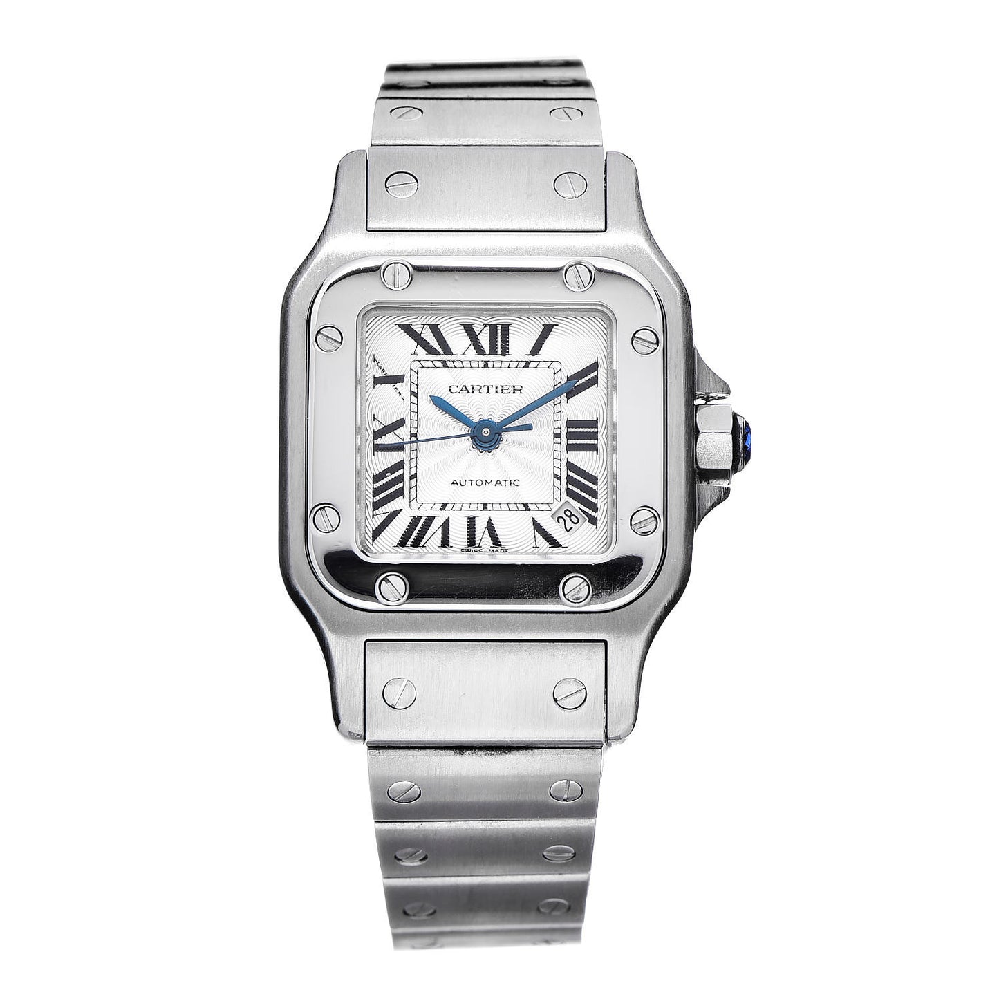 Stainless Steel 24mm Santos de Galbee Automatic Watch