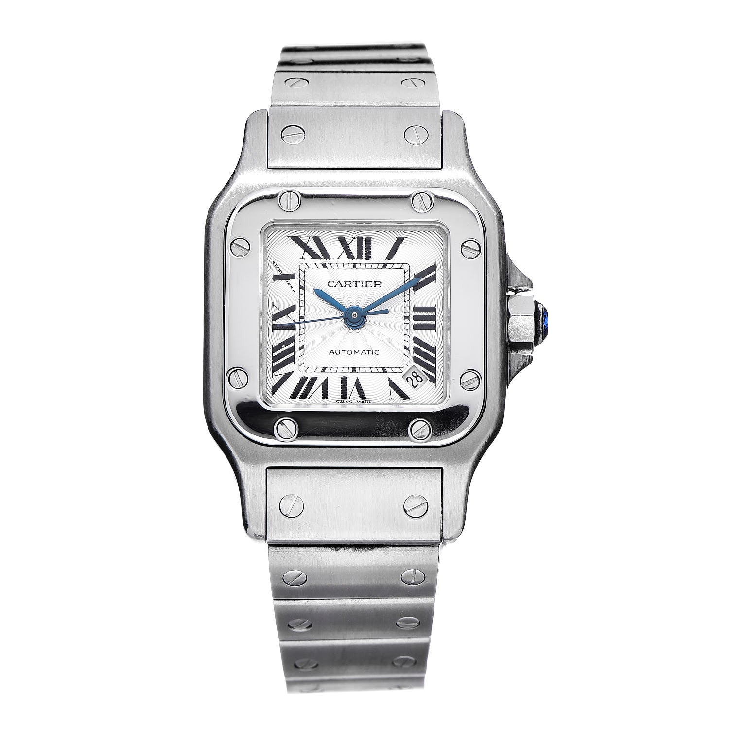 Cartier Stainless Steel 24mm Santos de Galbee Automatic Watch 1 of 9
