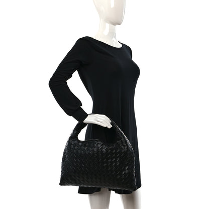 Bottega Veneta Calfskin Intrecciato Small Hop Black 2 of 8