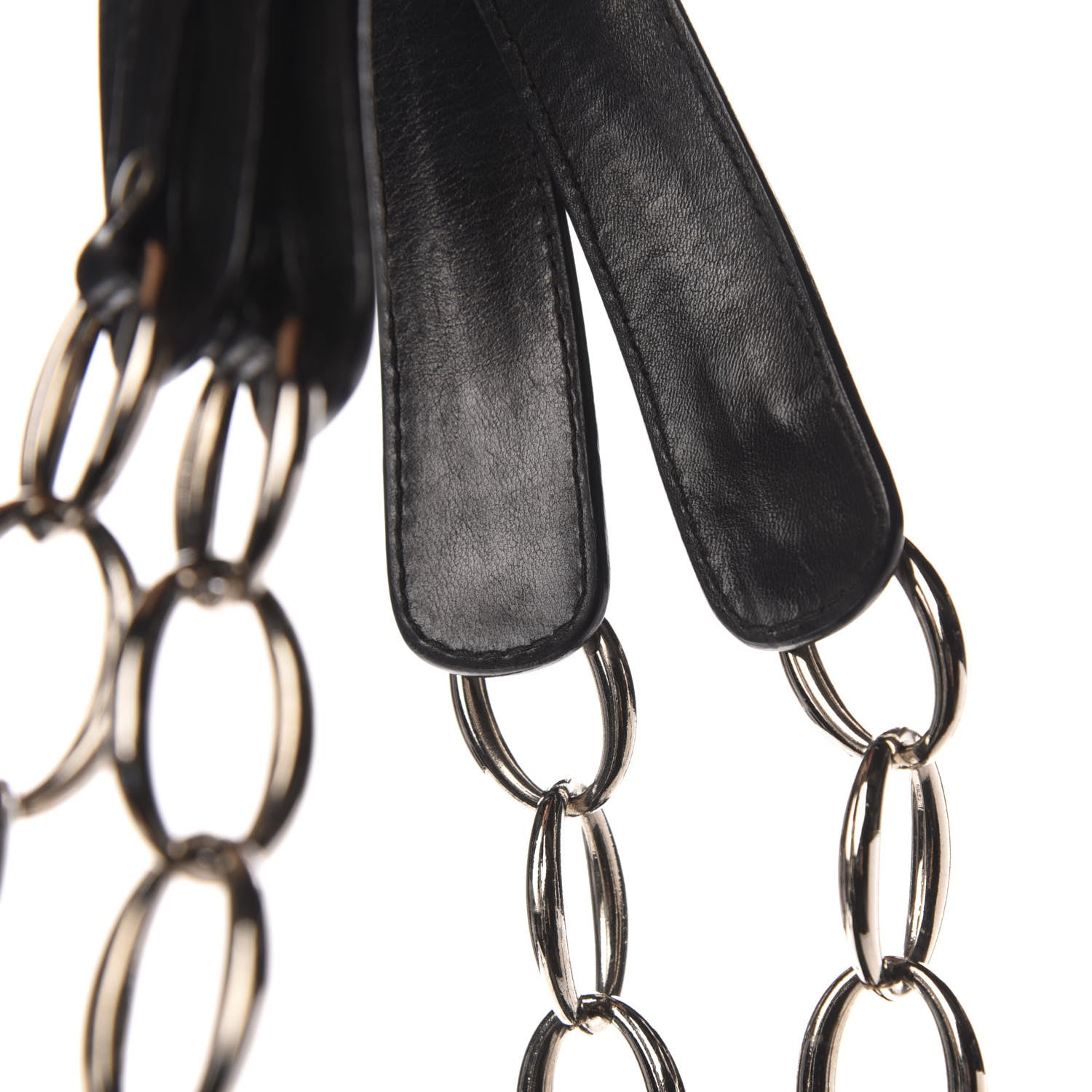 Christian Dior Lambskin Cannage Shopper Tote Black 13 of 14