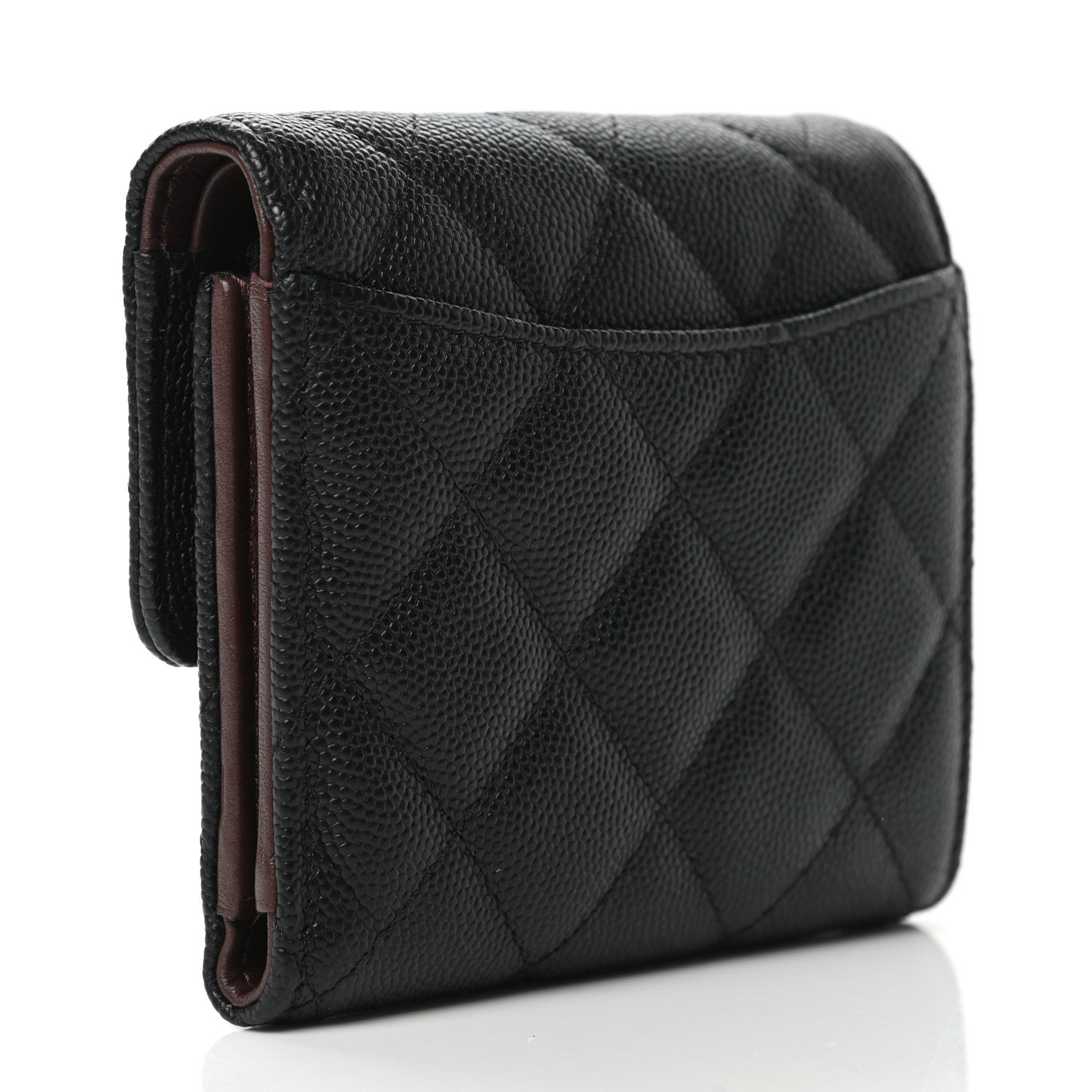 Chanel Caviar Quilted Compact Flap Wallet Black 3 of 11