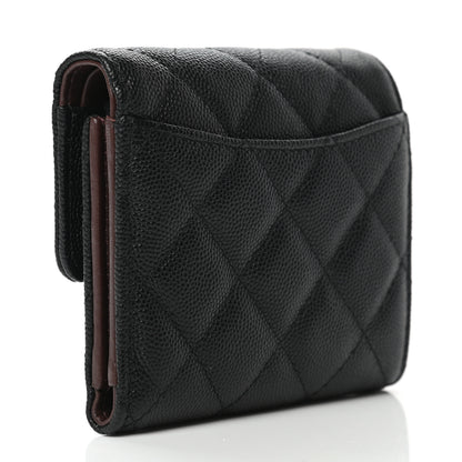 Chanel Caviar Quilted Compact Flap Wallet Black 3 of 11