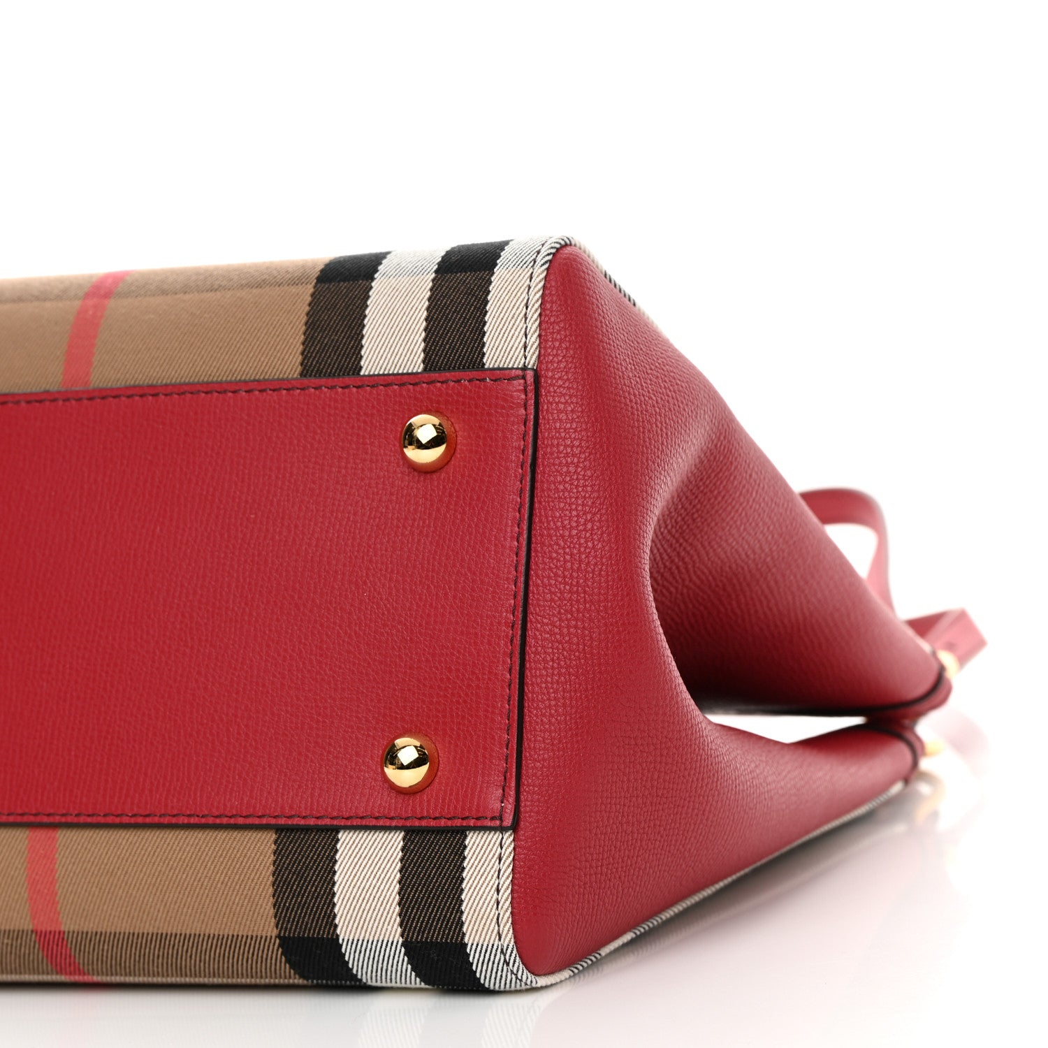 Burberry House Check Small Canterbury Tote Russet Red 10 of 12