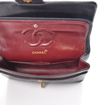 Chanel Lambskin Quilted Medium Double Flap Black 6 of 9