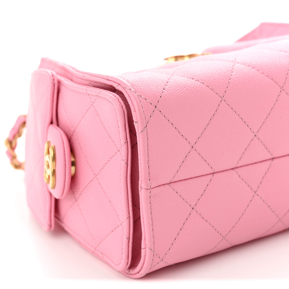 Caviar Quilted Mini Chanel 25 Handbag Light Pink