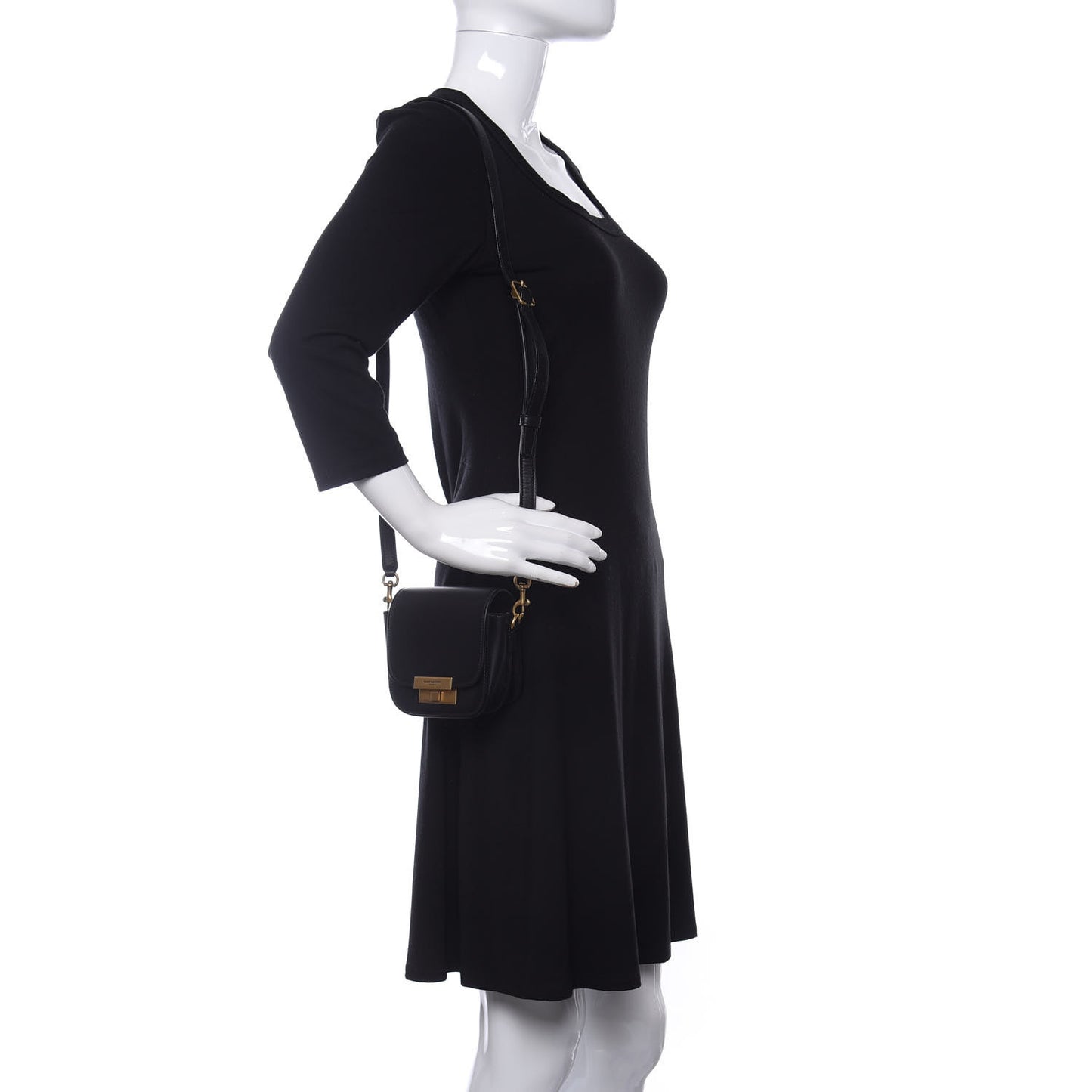 Calfskin Mini Betty Satchel Black