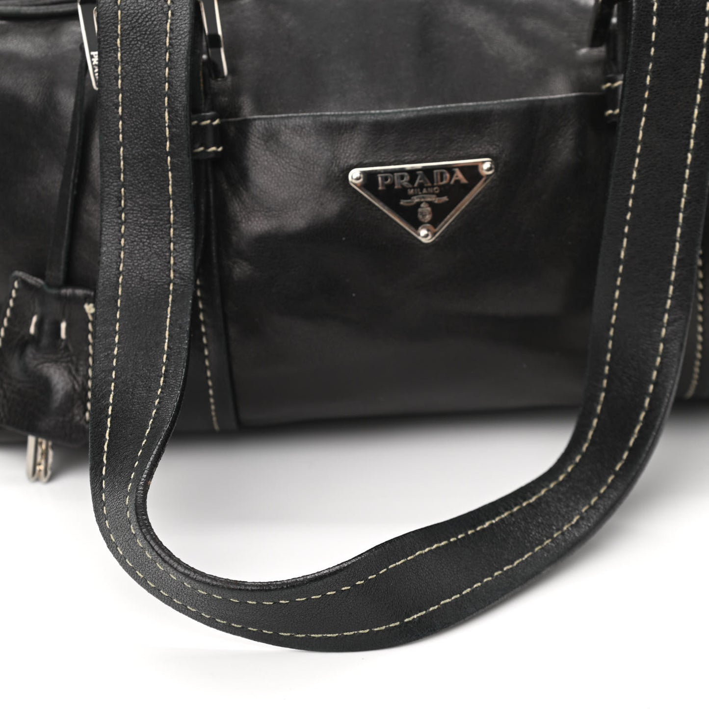 Soft Calf Shoulder Bag Black