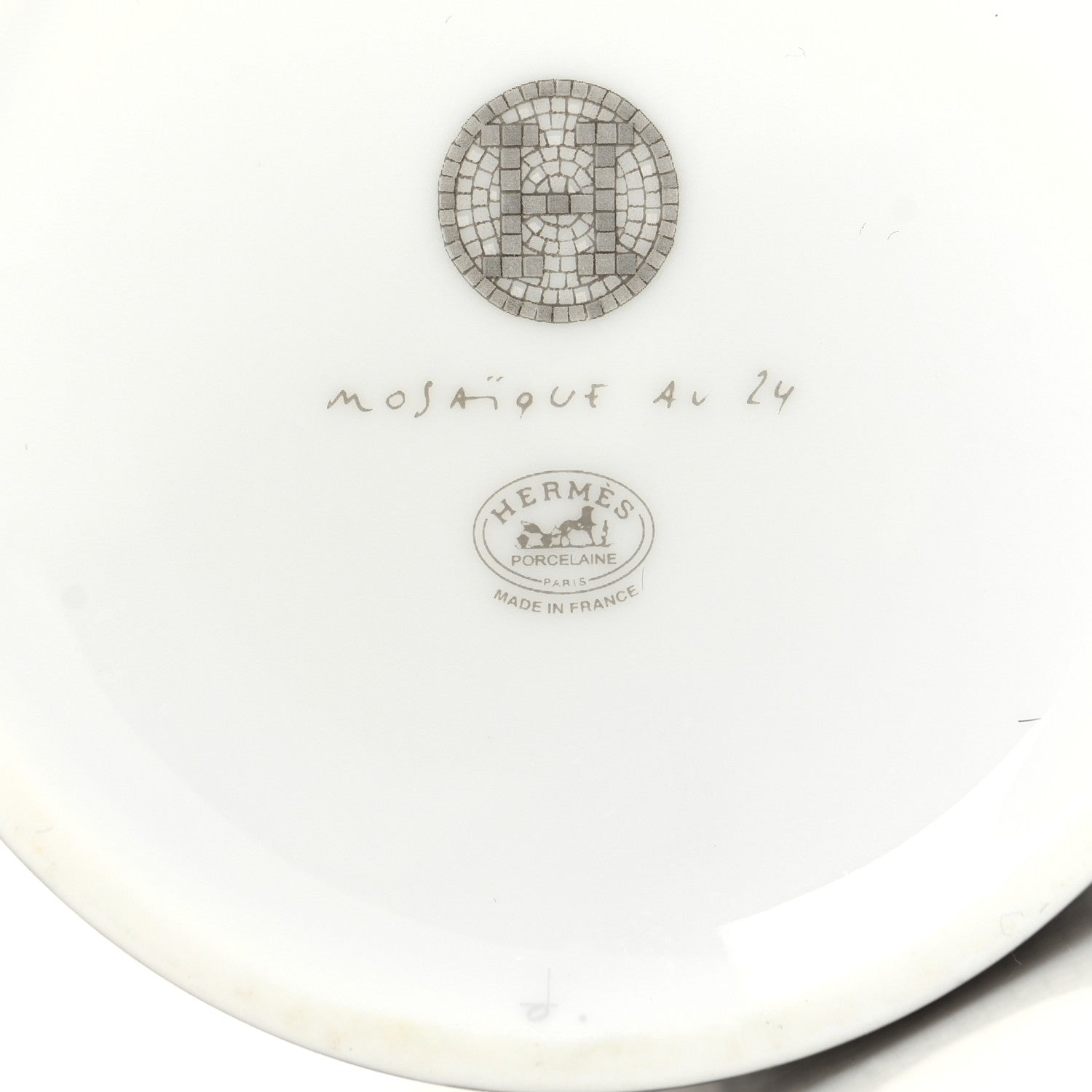 Hermes Porcelain Mosaique au 24 Mug Platinum 6 of 6