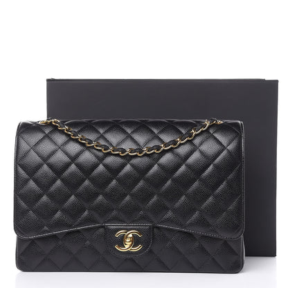 Chanel Caviar Quilted Maxi Double Flap Black 16 of 16