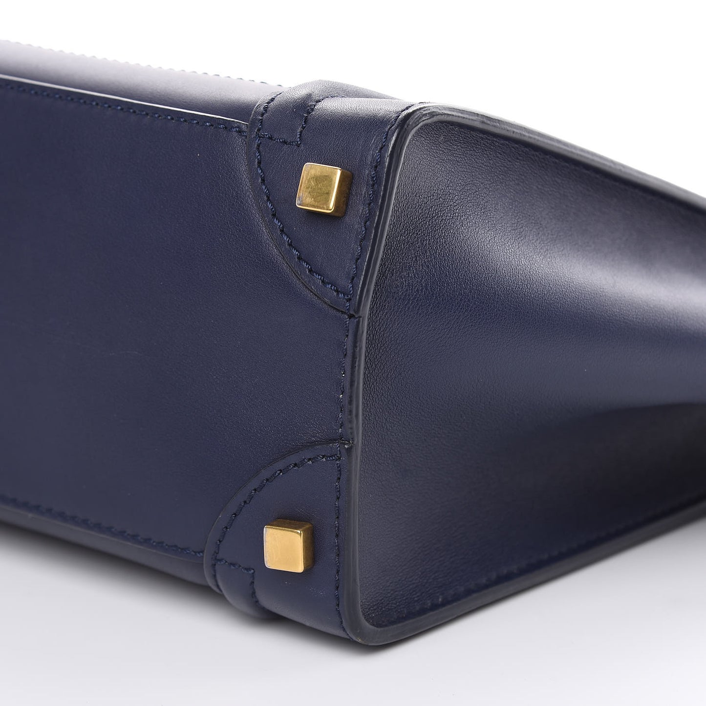 Smooth Calfskin Micro Luggage Navy Blue