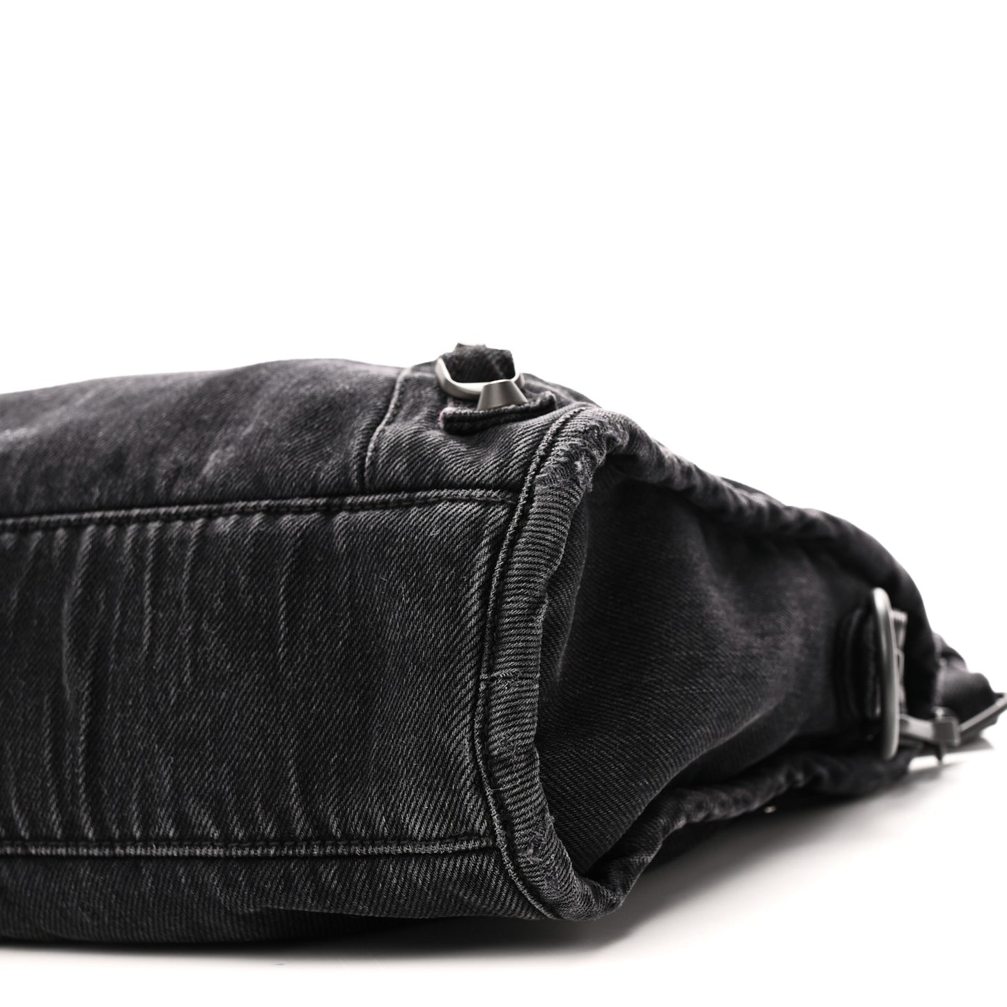 Washed Denim Classic Hardware Small Le City Black
