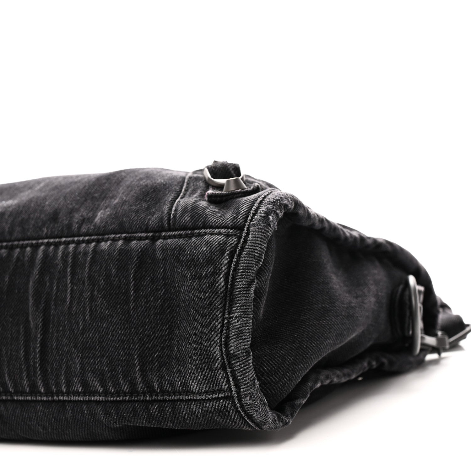 Balenciaga Washed Denim Classic Hardware Small Le City Black 10 of 10
