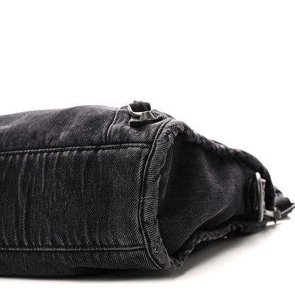 Balenciaga Washed Denim Classic Hardware Small Le City Black 10 of 10