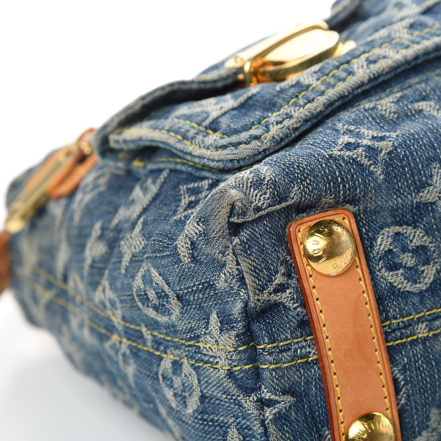 Louis Vuitton Monogram Denim Baggy PM Blue 9 of 17