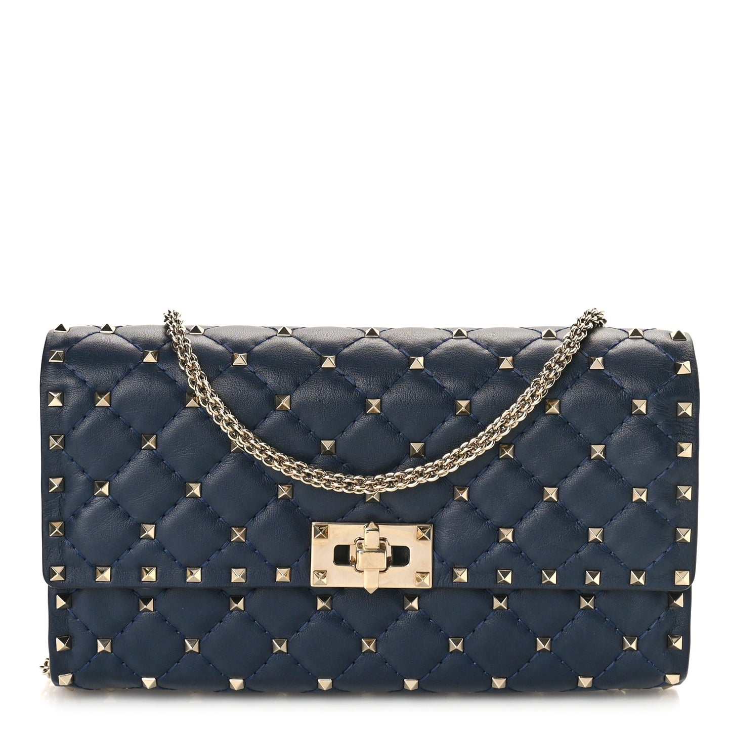 Nappa Rockstud Spike Wallet On Chain Marine