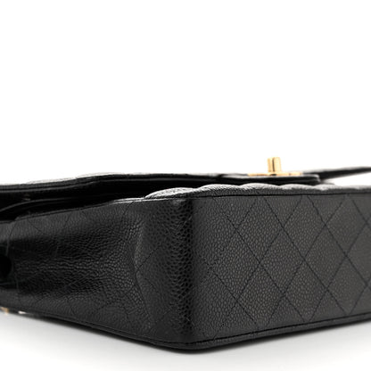 Chanel Caviar Quilted Medium Double Flap Black 9 of 11