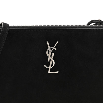 Saint Laurent Suede Calfskin Small Fringe Crossbody Bag Black 8 of 12