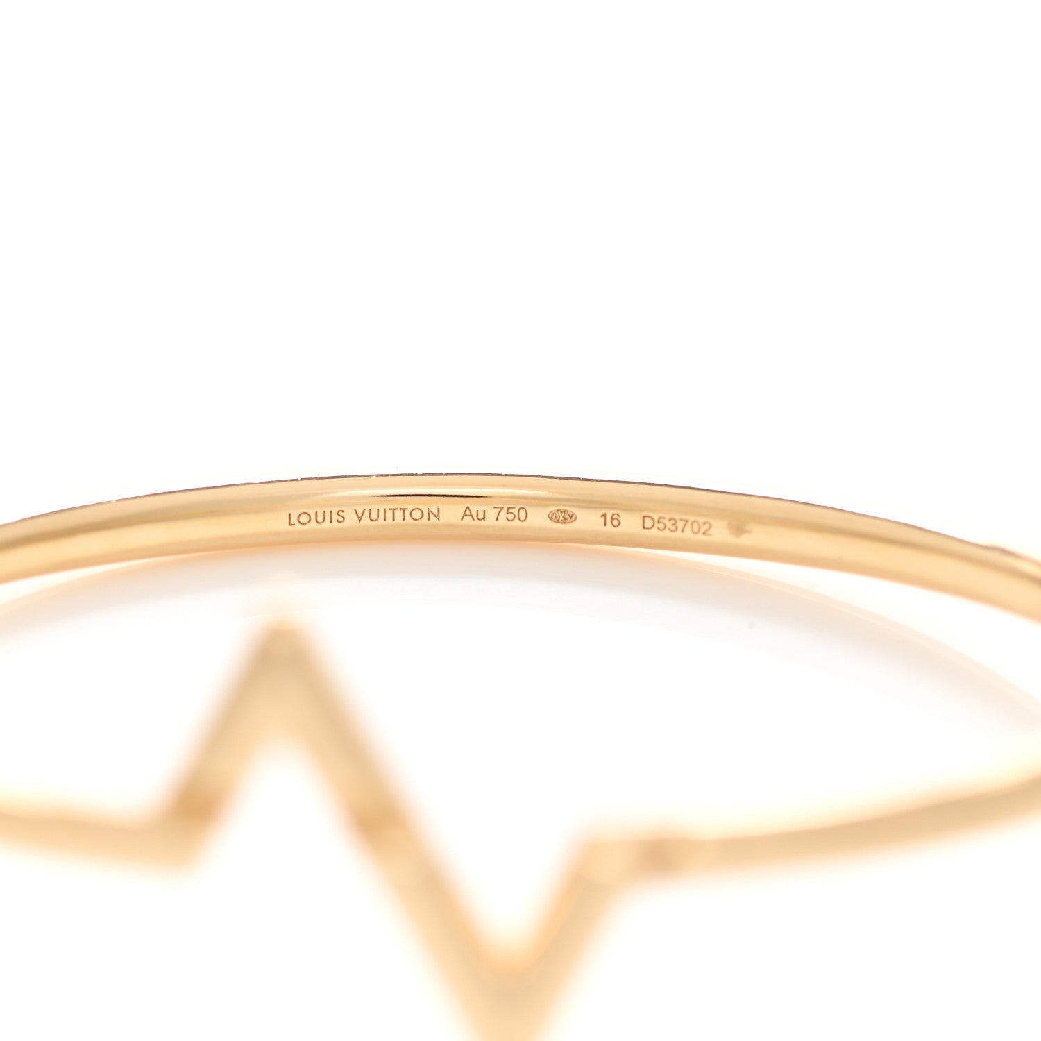 Louis Vuitton 18K Yellow Gold Volt Upside Down Bracelet 3 of 3
