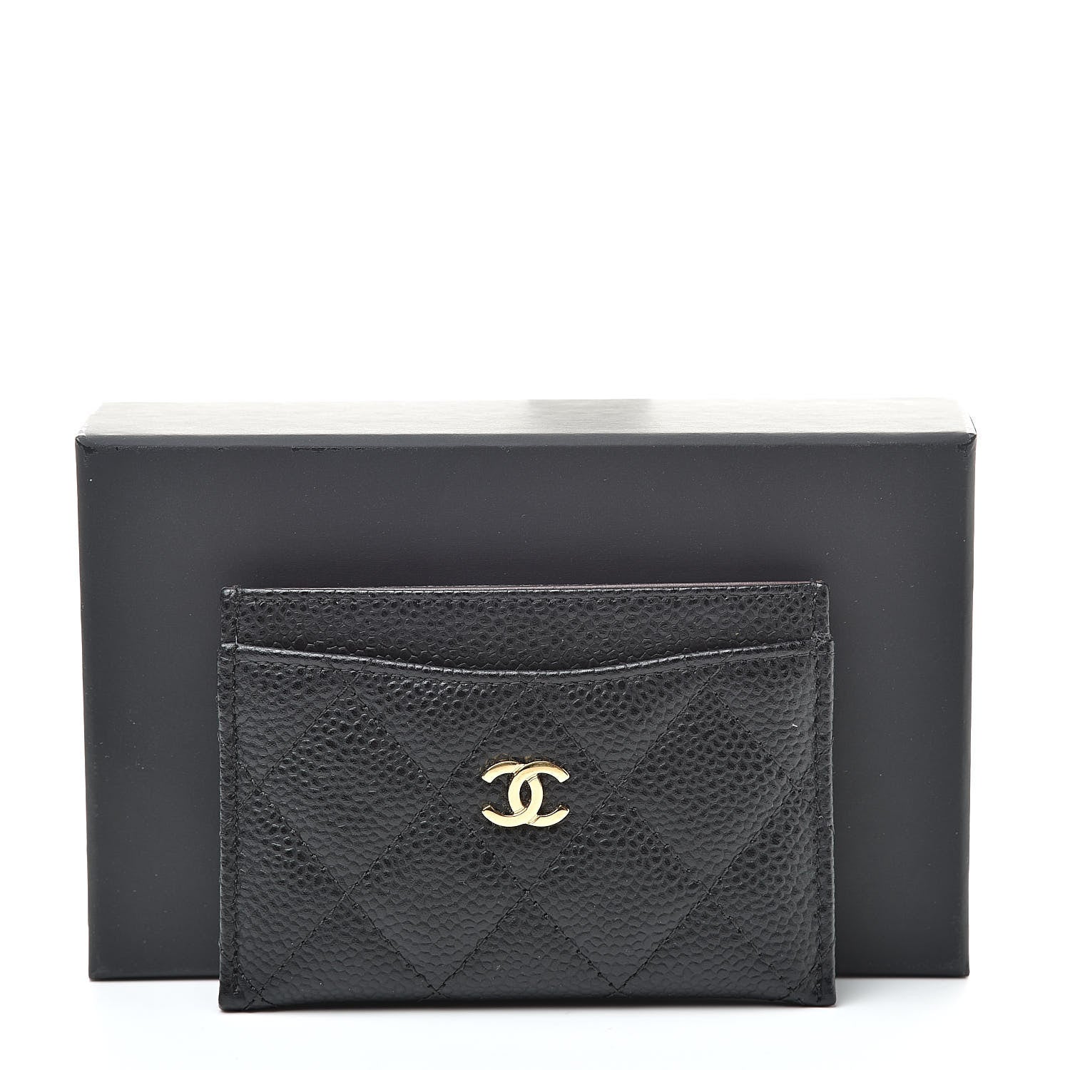 Chanel Caviar Quilted Card Holder Black 9 of 9