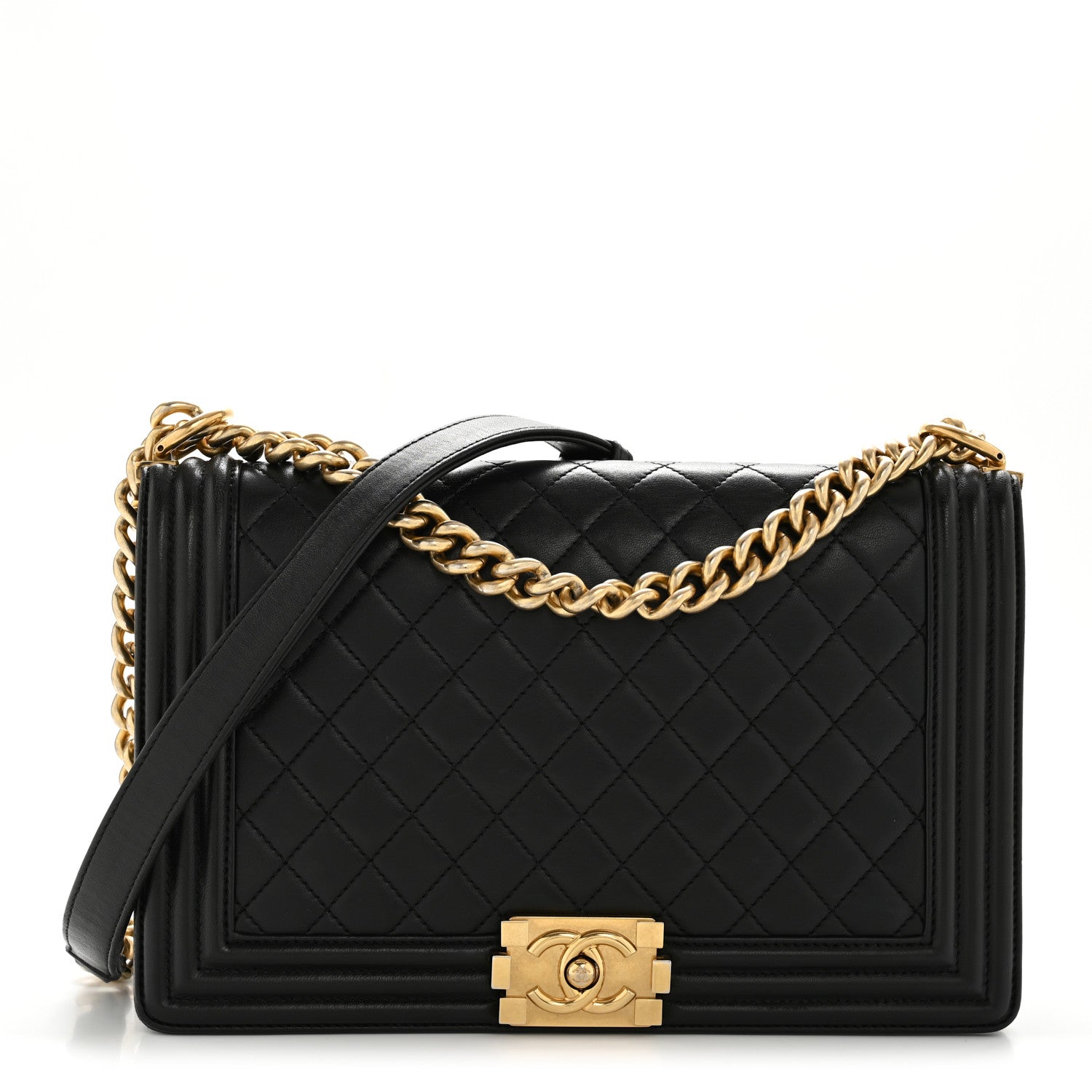 Chanel Lambskin Quilted New Medium Boy Flap Black 1 of 15